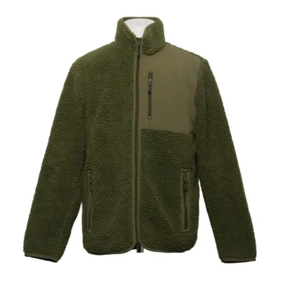 Fleece jas (Groen, Beige) van James Harvest Gerecycled polyester