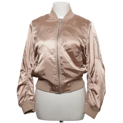 Bomberjacke (Beige) von Topshop Petite Elasthan, Polyester, Viskose