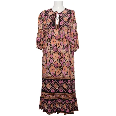 Maxi jurk (Zwart, Roze, Oranje) van Jaase Viscose