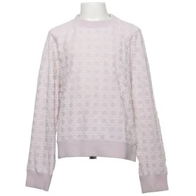 Sweatshirt (Pink, Hvid) fra Christian Dior Bomuld, Elastan