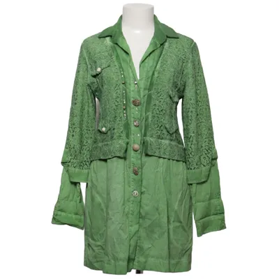 Robe chemise (Vert) de Bottega Coton, Élasthane, Nylon, Viscose