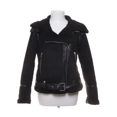 Shearlingjakke (Sort) fra Zara Polyester, Polyurethan