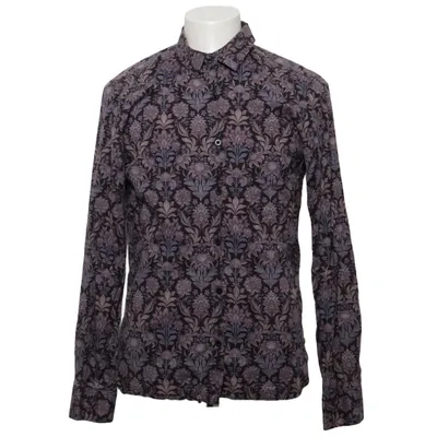Shirt (Lila, Bruin, Blauw) van Teddy Smith Katoen, Elastaan