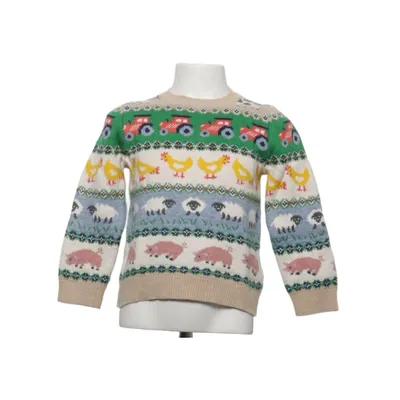 Sweater (Beige, Flerfarvet) fra Mini Boden Bomuld, Polyamid, Uld