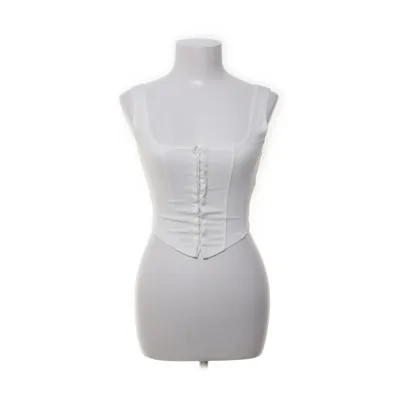 Crop top (Wit) van Fashion Nova Elastaan, Nylon