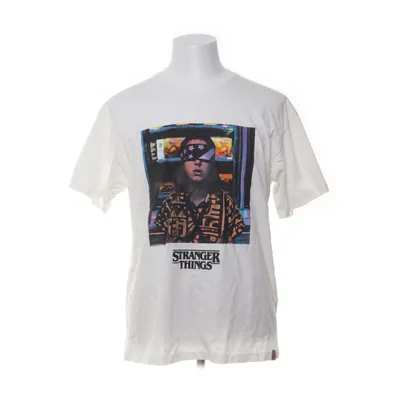 T-shirt (White, Multicolored) from Stranger Things x Pull & Bear Cotton