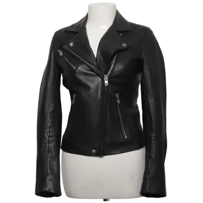 Biker jacket (Duris) from Samsøe & Samsøe Leather, Polyester, Viscose