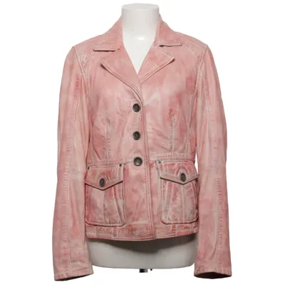 Veste en cuir (Rose) de Jilani Collection Cuir, Polyester