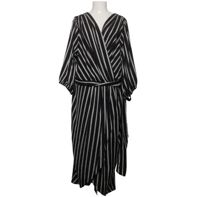 Jurk (Zwart, Wit) van City Chic Elastaan, Polyester