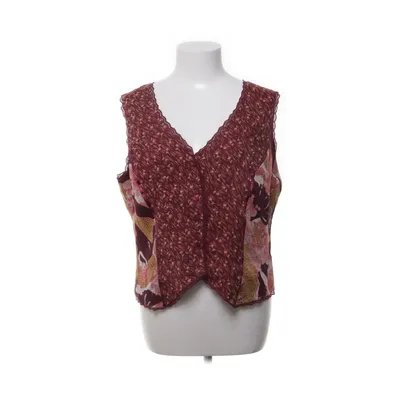 Vest (Red, Multicolored) from ECI New York Silk
