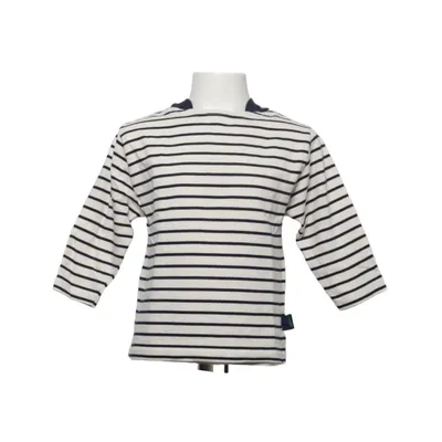Långärmad t-shirt (Vit, Blå) från Ermano Bomull