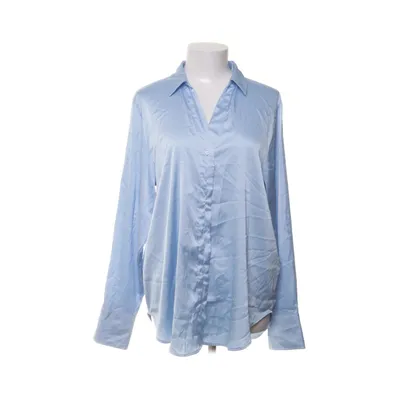 Skjorte (Blå) fra H&M Polyester, Elastan