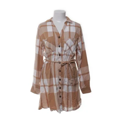 Skjortklänning (Beige, Vit) från Ever Me Bomull