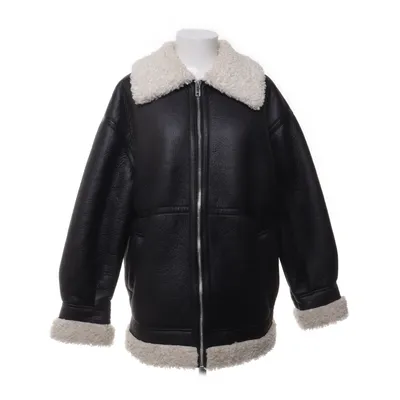Shearlingjakke (Sort) fra ASOS Design Polyester, Polyurethan, Viscose