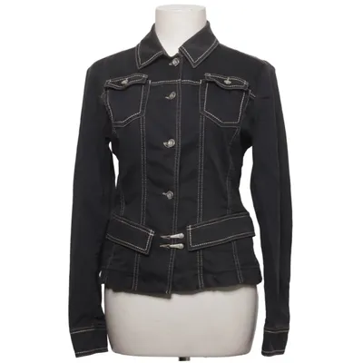 Denim jacket (Black) from Trussardi Jeans Cotton, Elastane