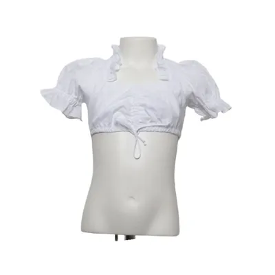 Dirndlblus (Vit) från Alpin Bomull, Polyester