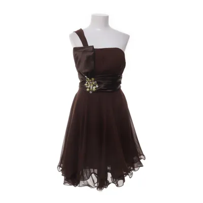 Cocktail dress (Brown, Yellow, Silver) from Maggie Tang Polyester