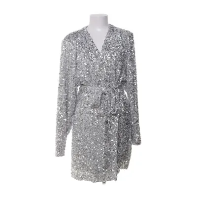 Omlottklänning (Silverfärgad) från Rotate Polyester, Elastan