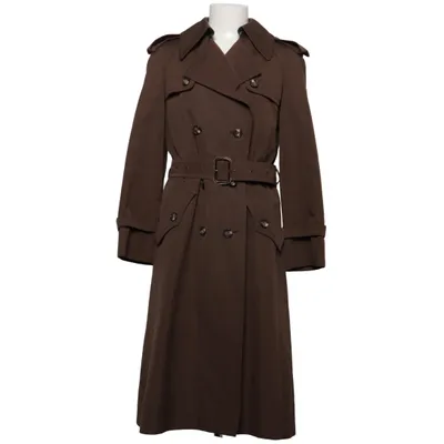 Trenchcoat (Brun) från Hettemarks Acetat, Bomull, Polyester, Viskos, Ull
