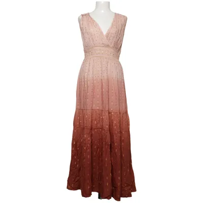 Långklänning (Rosa, Brun) från NKN Nekane Bomull, Metallfiber, Viskos