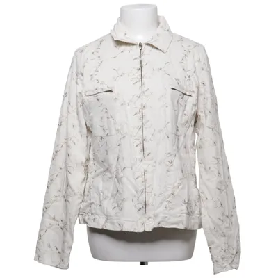 Jacket (Beige, Multicolored) from Ofelia Linen, Viscose