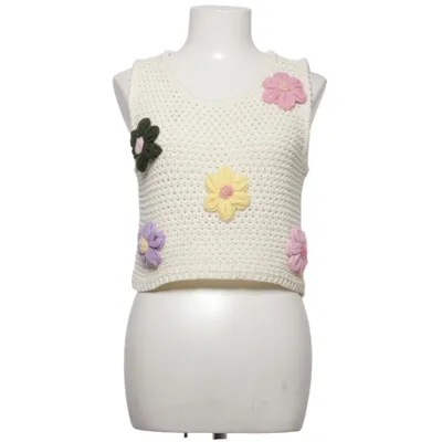Crop top (Wit, Meerkleurig) van Cider Acryl, Katoen