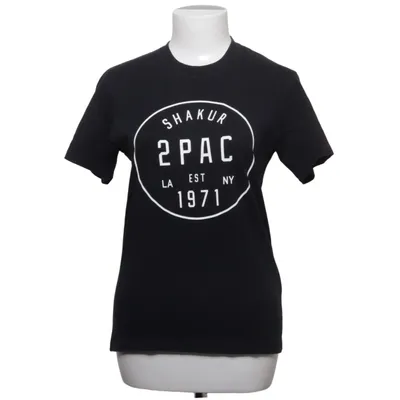 T-shirt (Noir, Blanc) de 2Pac Coton
