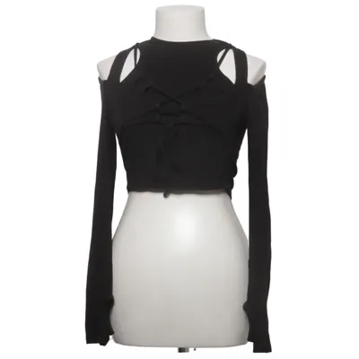 Crop top (Svart) från Urban Revivo Bomull, Elastan, Modal