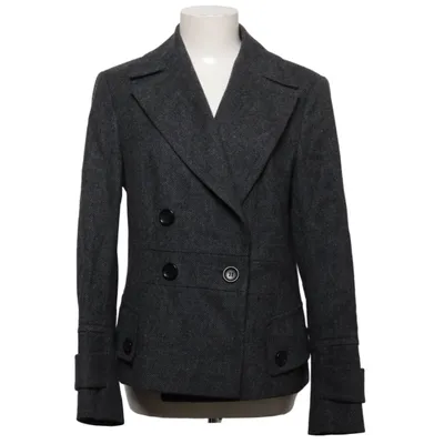 Pea coat (Gray) from Toni Gard Cupro, Wool
