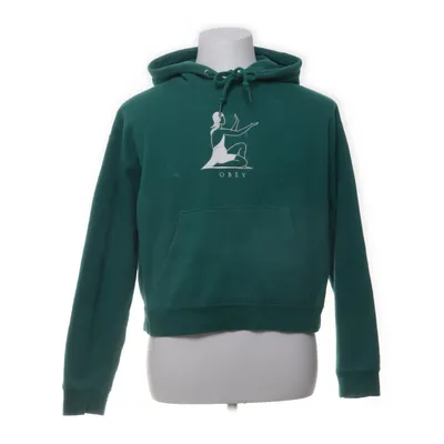 Hoodie (Green) from Obey Cotton, Polyester