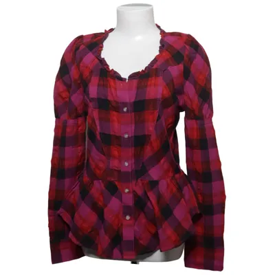 Peplumtopp (Röd, Svart, Flerfärgad) från Crocker Bomull, Polyester