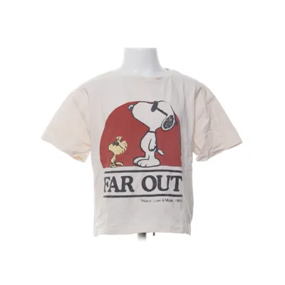 Top (Beige, Rood) van Zara Katoen
