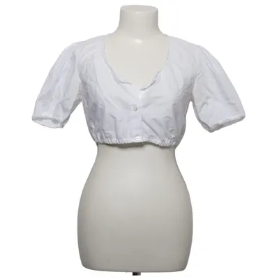 Dirndlbluse (Weiß) von Trachten Deisen Baumwolle, Polyester