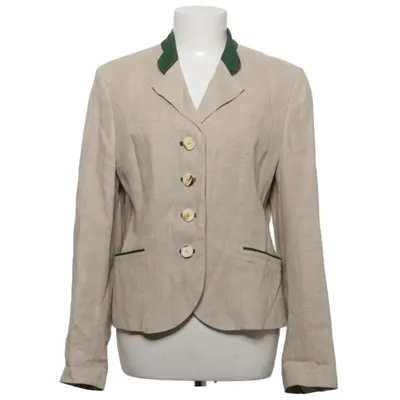 Blazer (Beige, Vert) de Steinbock Lin, Viscose