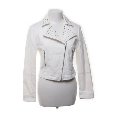 Bikerjack (Wit) van H&M Polyester, Katoen