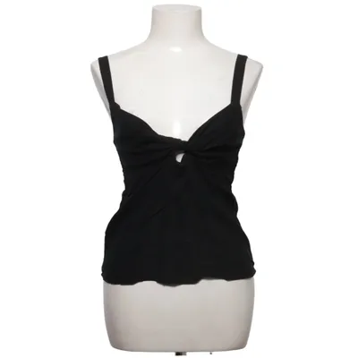 Tank Top (Black) from Mango Linen, Viscose