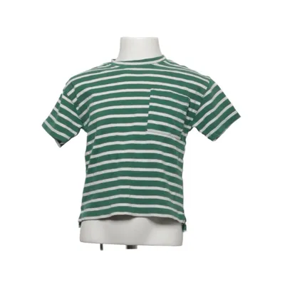 T-shirt (Groen, Wit) van Zara Katoen