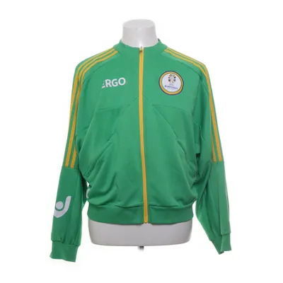 Träningsjacka (Grön, Gul, Vit) från Adidas Bomull, Elastan, Återvunnen polyester
