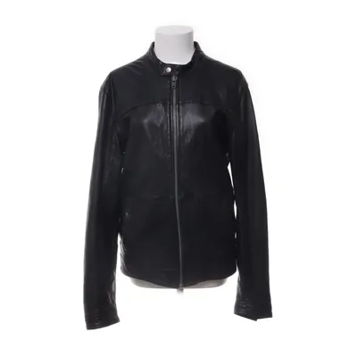 Leren jack (Zwart) van Minimum Polyester, Leer