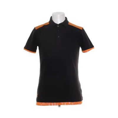 Pikétröja (Svart, Orange) från Smart Bomull