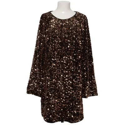 Cocktailjurk (Zwart, Goud) van H&M Polyester, Elastaan