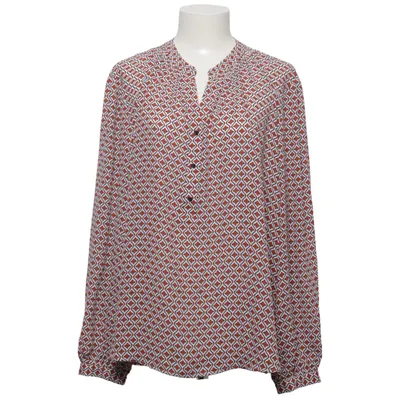 Bluse (Hvid, Orange, Sort) fra Dunnes