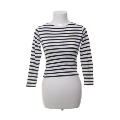 Långärmad t-shirt (Vit, Blå) från Maison Labiche Bomull
