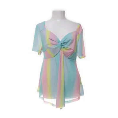 Topp (Turkos, Flerfärgad) från Shein Curve Elastan, Polyester