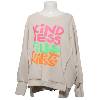 Sweatshirt (Beige, Meerkleurig) van New Collection Elastaan, Polyester, Viscose