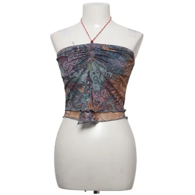 Tube Top (Blau, Braun, Mehrfarbig) von Romwe Elasthan, Polyester