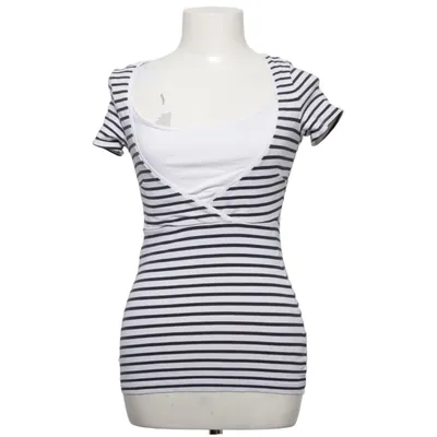 Ammetop (Hvid, Sort) fra H&M Mama Bomuld, Elastan