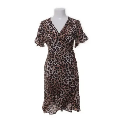 Slå-om-kjole (Brun, Sort) fra Capri Collection Viscose