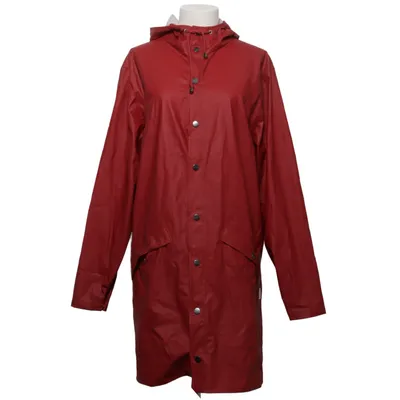 Regnfrakke (Rød) fra Rains Polyester, Polyurethan