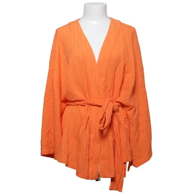 Slå-om bluse (Orange) fra Lindex Elastan, Polyester, Viscose